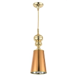 Lampa wisząca QUEEN-1 złota 18 cm - zdjęcie produktu
