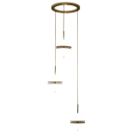 Lampa wisząca SFERA-3 LED złota 50 cm - zdjęcie produktu