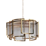 Lampa wisząca IMPERIO złota 80 cm - zdjęcie produktu