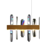 Lampa wisząca ARCTIC 100 cm złota - zdjęcie produktu