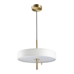 Lampa wisząca ARTDECO 35 cm biało złota - zdjęcie produktu