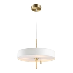 Lampa wisząca ARTDECO 35 cm biało złota - zdjęcie produktu
