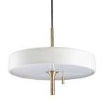 Lampa wisząca ARTDECO 35 cm biało złota - zdjęcie produktu
