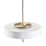 Lampa wisząca ARTDECO 35 cm biało złota - zdjęcie produktu