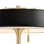 Lampa stołowa ARTDECO 50 cm - czarno - złota - zdjęcie produktu