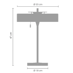 Lampa stołowa ARTDECO 50 cm - czarno - złota - zdjęcie produktu