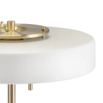 Lampa stołowa ARTDECO - biało - złota - zdjęcie produktu