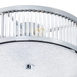 Plafon kryształowy MAGNUS 38 cm – chrom w połysku - zdjęcie produktu