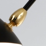 Lampa wisząca CRANE-2P dwuramienna czarna - zdjęcie produktu
