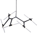 Lampa wisząca STICKS-10 czarna - zdjęcie produktu