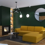 Lampa wisząca STICKS-6 złota - zdjęcie produktu