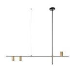 Lampa wisząca LUNGO czarno złota 135 cm - zdjęcie produktu