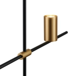 Lampa wisząca LUNGO czarno złota 135 cm - zdjęcie produktu
