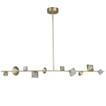 Lampa wisząca CONE 130 cm, złota - zdjęcie produktu
