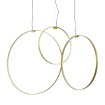 Lampa wisząca ACIRCULO 60 cm - zloty ring LED - zdjęcie produktu