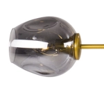 Lampa wisząca MODERN ORCHID-6 złoto szara 130 cm - zdjęcie produktu