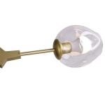 Lampa wisząca MODERN ORCHID-6 złoto transparentna 130 cm - zdjęcie produktu
