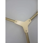 Lampa wisząca MODERN ORCHID-6 złoto transparentna 130 cm - zdjęcie produktu
