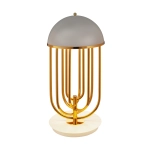 Lampa stołowa DOLCE VITA biało złota 60 cm - zdjęcie produktu