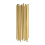 Lampa ścienna TUBO GOLD 50 cm- nowoczesny metalowy kinkiet do salonu - zdjęcie produktu