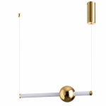 Lampa wisząca O-LINE 63 - LED, 63 cm, złoty połysk - zdjęcie produktu
