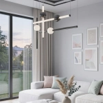 Lampa wisząca O-LINE L-4 LED czarna 110 cm - zdjęcie produktu