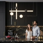 Lampa wisząca O-LINE L-4 LED czarna 110 cm - zdjęcie produktu