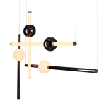 Lampa wisząca O-LINE L-4 LED czarna 110 cm - zdjęcie produktu
