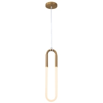 Lampa wisząca U-SHAPE mosiądz 60 cm - zdjęcie produktu