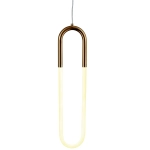 Lampa wisząca U-SHAPE mosiądz 60 cm - zdjęcie produktu