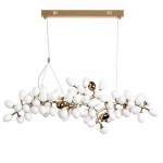 Lampa wisząca VALENTINA 150 cm biało złota - zdjęcie produktu