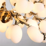 Lampa wisząca VALENTINA 150 cm biało złota - zdjęcie produktu