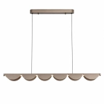Lampa wisząca NAMI LINE 143 cm - LED, szary szczotkowany, falista forma - zdjęcie produktu