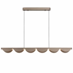 Lampa wisząca NAMI LINE 143 cm - LED, szary szczotkowany, falista forma - zdjęcie produktu
