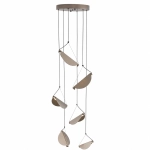 Lampa wisząca NAMI-6 – kaskadowa ledowa, szary szczotkowany 240 cm - zdjęcie produktu