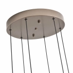 Lampa wisząca NAMI-6 – kaskadowa ledowa, szary szczotkowany 240 cm - zdjęcie produktu