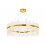 Lampa wisząca HESTIA 100 cm – żyrandol LED, złoty do salonu - zdjęcie produktu