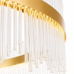 Lampa wisząca HESTIA 100 cm – żyrandol LED, złoty do salonu - zdjęcie produktu