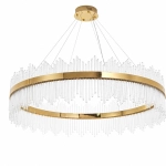 Lampa wisząca HESTIA 120 cm – żyrandol LED, złoty do salonu - zdjęcie produktu