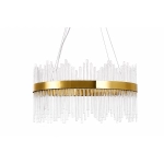 Lampa wisząca HESTIA 60 cm – żyrandol LED, złoty do salonu - zdjęcie produktu