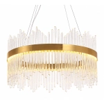 Lampa wisząca HESTIA 60 cm – żyrandol LED, złoty do salonu - zdjęcie produktu