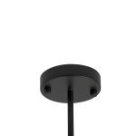 Lampa wisząca VENUS-2 czarna przydymiona 44 cm - zdjęcie produktu