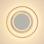 Lampa ścienna DONUT 18 – LED, szkło transparentne, biały środek - zdjęcie produktu