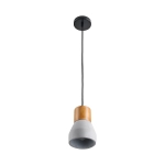 Lampa wisząca CONCRETE 12 cm- szary beton, drewno - zdjęcie dodatkowe 5