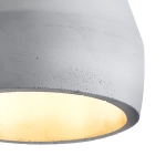 Lampa wisząca CONCRETE 12 cm- szary beton, drewno