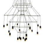 Lampa wisząca LINEA-20 czarna 120cm - zdjęcie produktu
