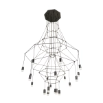 Lampa wisząca LINEA-20 czarna 120cm - zdjęcie produktu