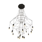 Lampa wisząca LINEA-20 czarna 120cm - zdjęcie produktu