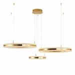 Lampa wisząca ARKADIA LED Trio 40/60/80 cm – złoty połysk - zdjęcie produktu