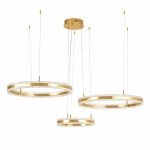 Lampa wisząca ARKADIA LED Trio 40/60/80 cm – złoty połysk - zdjęcie produktu